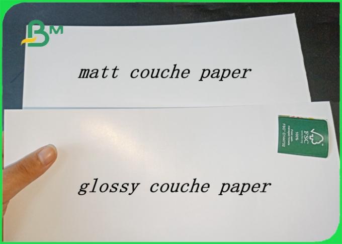 80gsm - 400gsm Smooth Surface Glossy And Matt Couche Paper For Printing