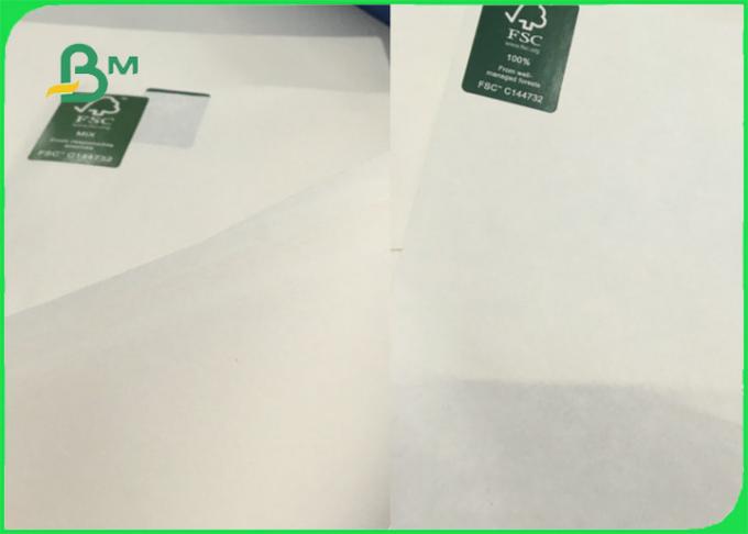 60gsm 70gsm 80gsm 120gsm Bleached White Kraft Paper Roll Food Safe FSC FDA EU ISO