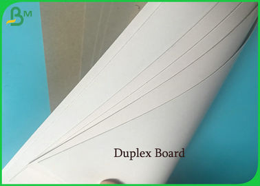 पुनर्नवीनीकरण लुगदी सफेद लेपित द्वैध बोर्ड 400g 61 * 61cm सफेद लेपित के साथ