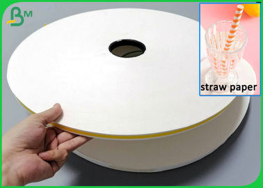खाद्य ग्रेड पेपर स्ट्रॉ बनाने के लिए 60Gr 120Gr Recyclable रोल Slitted कागज