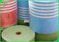 रंग मुद्रण पीने के पुआल पेपर रोल के लिए कस्टम मुद्रित 60gsm 120gsm खाद्य ग्रेड पेपर रोल