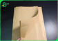 बैग लिफ़ाफ़े के लिए पुनर्नवीनीकरण अपंजीकृत बांस पल्प ब्राउन क्राफ्ट पेपर