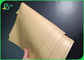 बैग लिफ़ाफ़े के लिए पुनर्नवीनीकरण अपंजीकृत बांस पल्प ब्राउन क्राफ्ट पेपर