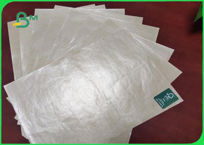 60g + 10g Unbleached Food Coated Paper / Waterproof Kraft Paper One Side Glossy