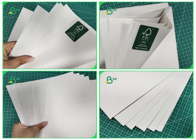 48.8 / 50 / 53g Journal Paper / White News Paper Sheets Uncoated 68 * 100cm