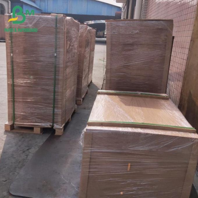 खाद्य कंटेनरों के लिए बॉक्स 300gsm अनब्लीच्ड क्राफ्ट ब्राउन पेपर निकालें 0