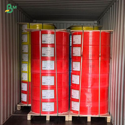 76gsm CB CFB CF NCR ऑफसेट कार्बनलेस पेपर ब्लैक इमेज 1/2" 19" चौड़ाई