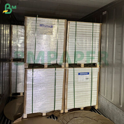 12 x 18 इंच 300gsm 350gsm कोटेड 1 साइड व्हाइट कवर पेपर बोर्ड ऑफसेट प्रिंटिंग के लिए