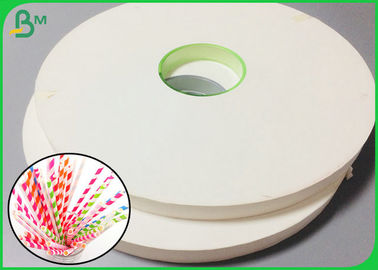 पेपर स्ट्रॉ बायोडिग्रेडेबल के लिए विभिन्न आकार 60gr खाद्य ग्रेड सफेद क्राफ्ट पेपर