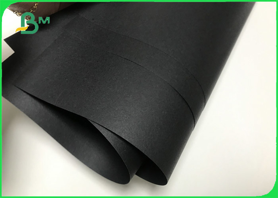 कपड़े टैग के लिए 110 ग्राम से 170 ग्राम डबल साइड सॉलिड ब्लैक क्राफ्ट पेपर रोल