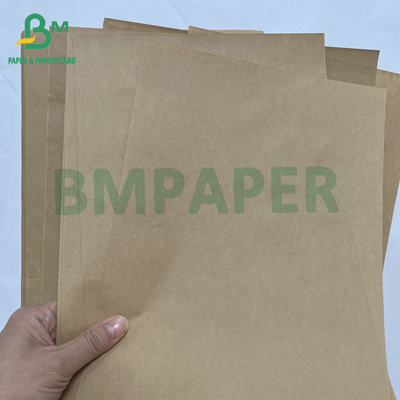 उच्च शक्ति अच्छा विस्तार योग्य 70 90 GSM ब्राउन क्राफ्ट पेपर फट प्रतिरोध