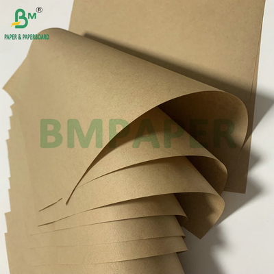 बिना कोटिंग ब्राउन क्राफ्ट पेपर 70gsm75gsm सीमेंट पैकिंग बैग के लिए मुद्रण योग्य बाहरी परत