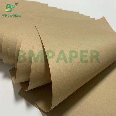 बिना कोटिंग ब्राउन क्राफ्ट पेपर 70gsm75gsm सीमेंट पैकिंग बैग के लिए मुद्रण योग्य बाहरी परत
