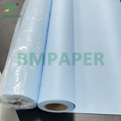 स्पष्ट छवि मुद्रण 20lb नीले रंग का प्रीमियम सीएडी प्लॉटर पेपर A0 A1