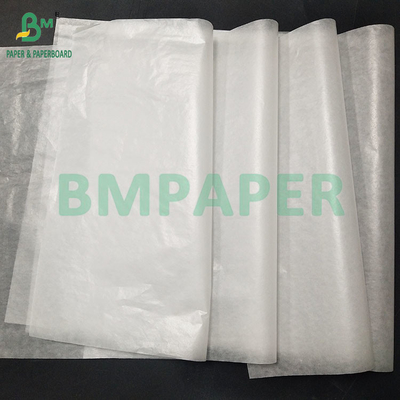 20gsm खाद्य ग्रेड सफेद अर्ध पारदर्शी तेल ब्लिचिंग पेपर कपड़े पैकिंग के लिए
