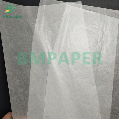 20gsm खाद्य ग्रेड सफेद अर्ध पारदर्शी तेल ब्लिचिंग पेपर कपड़े पैकिंग के लिए
