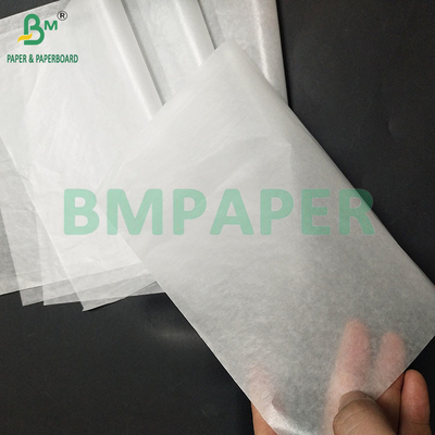 20gsm खाद्य ग्रेड सफेद अर्ध पारदर्शी तेल ब्लिचिंग पेपर कपड़े पैकिंग के लिए