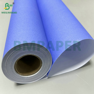 20Lb 24 "x 150 फीट गैर-लेपित एकल बैंगनी नीली डिजिटल पेपर सीएडी ड्राइंग प्रिंटिंग के लिए