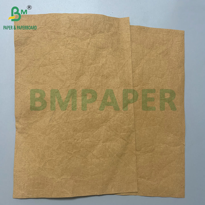 फाइबर आधारित 0.35 मिमी 0.55 मिमी Kraft Wshable Paper बनावट नरम करता है झुर्रियां