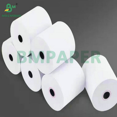 अच्छी सफ़ेदता 55g 80mm x 80mm थर्मल रसीद पेपर पीओएस रोल प्रिंटिंग के लिए