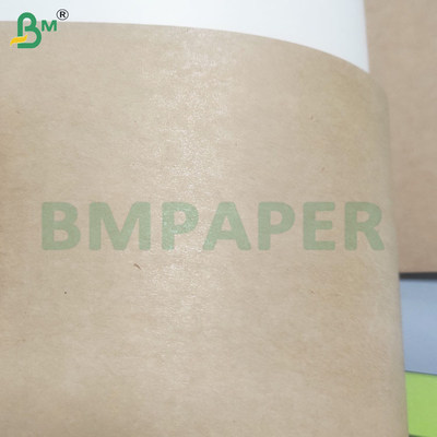 190gsm+15gsm खाद्य सुरक्षित पीई कोटिंग वर्जिन पल्प ब्राउन बाउल पेपर शीट्स