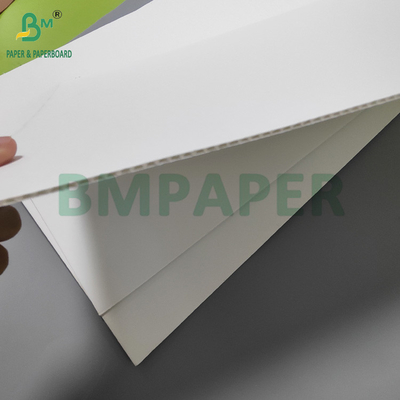 120+120+120g कॉस्मेटिक लाइनर के लिए सफेद नालीदार कार्डबोर्ड शीट 30 "x 40"