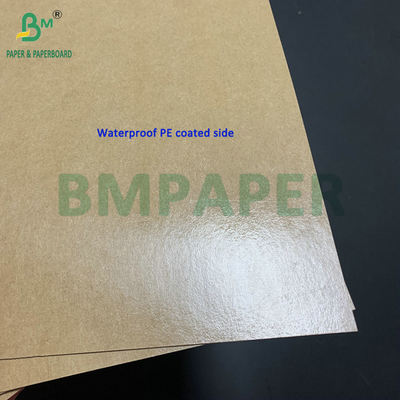 वसा प्रतिरोधी 15g पीई लेपित 250g 270g Kraft Paperboard के लिए ले जाने के लिए खाद्य बॉक्स
