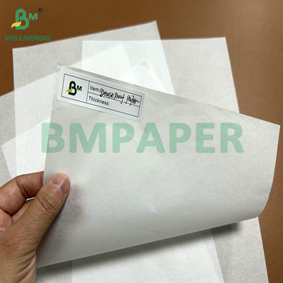 38 ग्राम 40 ग्राम मुद्रण योग्य मोम वसा प्रतिरोधी कागज रोटी पैकेज के लिए 12 "x 12"