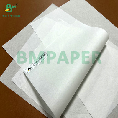 38 ग्राम 40 ग्राम मुद्रण योग्य मोम वसा प्रतिरोधी कागज रोटी पैकेज के लिए 12 "x 12"