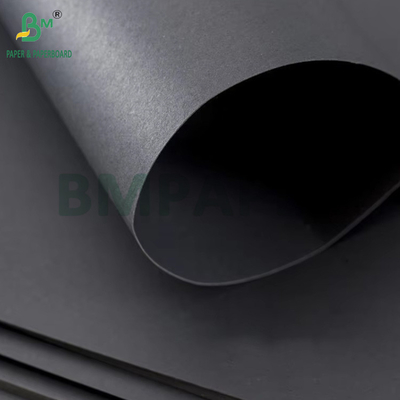 आभूषण बॉक्स के लिए 400 ग्राम ठोस काला क्राफ्ट पेपर मजबूत कठोरता 30' x 40'