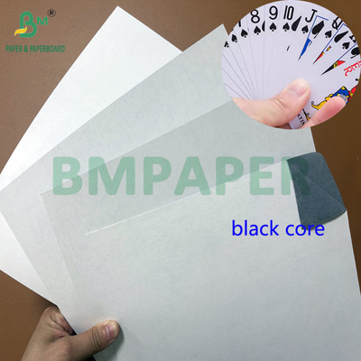 71cm रोल 280gsm 300gsm C2S ब्लैक कोर पोकर पेपर
