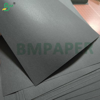 काला कवर कार्ड स्टॉक 92lb 250gsm मोटी डबल पक्षीय काला गैर लेपित कागज