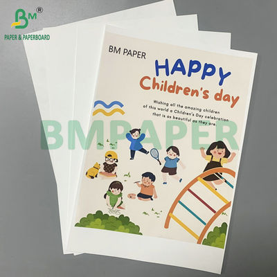 डेस्कटॉप प्रिंट करने योग्य A3 A4 आकार का कपड़ा कागज एक तरफ 0.2 मिमी मोटाई के साथ लेपित