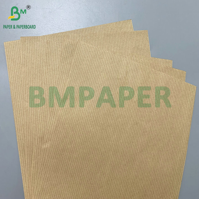 उच्च कठोरता 50 ग्राम 60 ग्राम ब्राउन स्ट्रिप्ड क्राफ्ट पेपर फॉर फ्लोर्स पैकेजिंग
