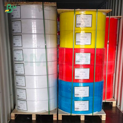 76gsm CB CFB CF NCR ऑफसेट कार्बनलेस पेपर ब्लैक इमेज 1/2" 19" चौड़ाई