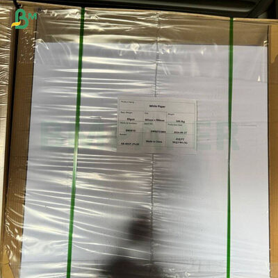 75gsm सफ़ेद उच्च आंसू प्रतिरोध गीली ताकत बीयर लेबल पेपर 65x95cm शीट में