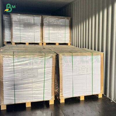 सुपर व्हाइट 70 ग्राम स्याही आसंजन गीला शक्ति कागज खाद्य डिब्बे के लिए लेबल 32 * 47cm शीट में