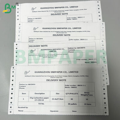 कार्बनलेस आधार कागज शीट बहु रंग सीएफबी सीएफबी सीबी दोहरे रूप के लिए