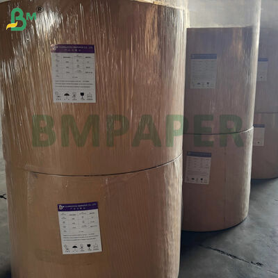 48 ग्राम थर्मल पेपर रील 635 मिमी चौड़ाई उच्च मात्रा छपाई के लिए हल्का पीओएस रसीद पेपर