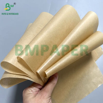 30gsm 35gsm 40gsm भूरे रंग का सिलिकॉन बेकिंग पेपर रोस्टिंग के लिए 75 सेमी चौड़ाई