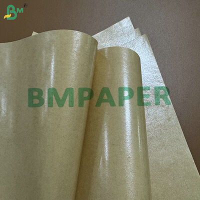 टिकाऊ और हीट सील करने योग्य अनब्लीच्ड 40-130gsm ब्राउन क्राफ्ट पेपर पीई कोटिंग के साथ भारी-भरकम बैग के लिए