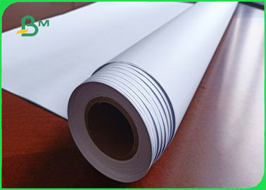 लंबाई 50 / 100m 100% लकड़ी के पल्प चिकनी झुर्री प्लॉटर पेपर के लिए ड्राइंग