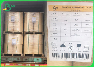 एफडीए 60gsm अखरोट कागज 15 मिमी रोल कागज स्ट्रॉ बनाने के लिए