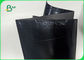 चौड़ाई 150 सेमी × 110 यार्ड फाइबर 0.55 मिमी काला रंग हाथ बैग के लिए धो सकते हैं क्राफ्ट पेपर