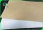 खाद्य ट्रे के लिए 365gsm सफेद लेपित कागज Unbleached क्राफ्ट बैक सामग्री