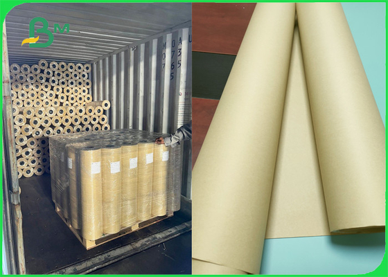 इंटरलीविंग पेपर रोल 120gsm ब्राउन कलर 840mm X 200m रोल्स