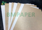 हाई एंड फूड पैकिंग बॉक्स के लिए 350 ग्राम प्रिंट करने योग्य व्हाइट कोटेड क्राफ्ट बैक पेपर